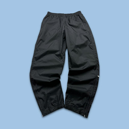 VINTAGE Y2K NIKE BAGGY SHELL TRACKSUIT BOTTOMS BLACK