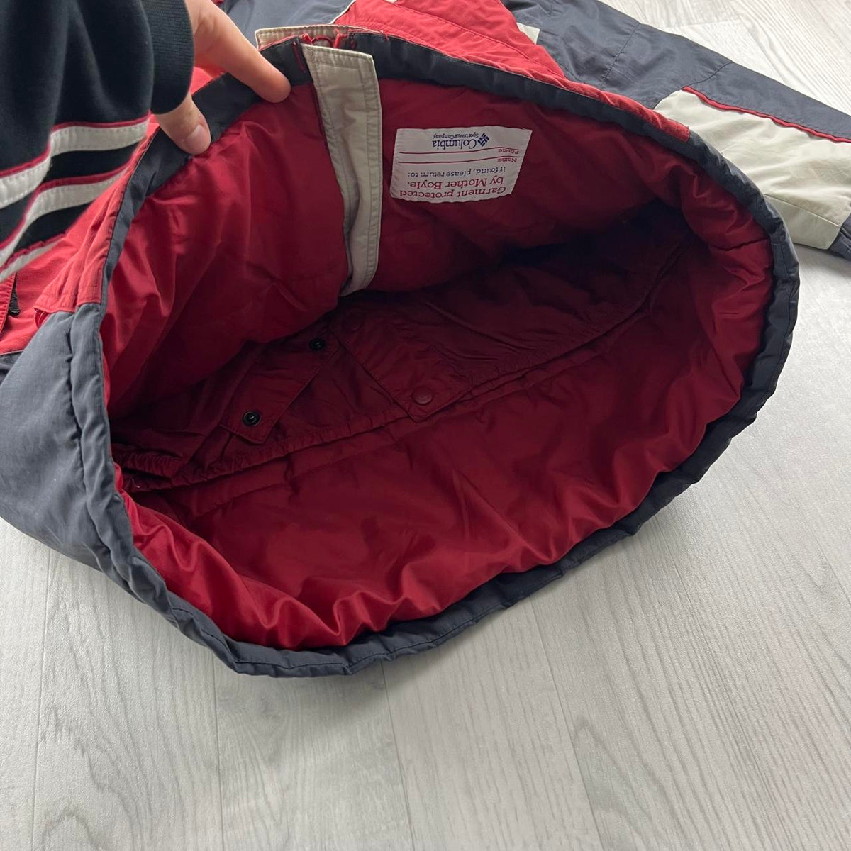 VINTAGE Y2K COLUMBIA UTILITY SKI JACKET RED GREY
