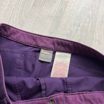 VINTAGE Y2K NIKE BAGGY LOW RISE TECHNICAL TRACKSUIT BOTTOMS PURPLE