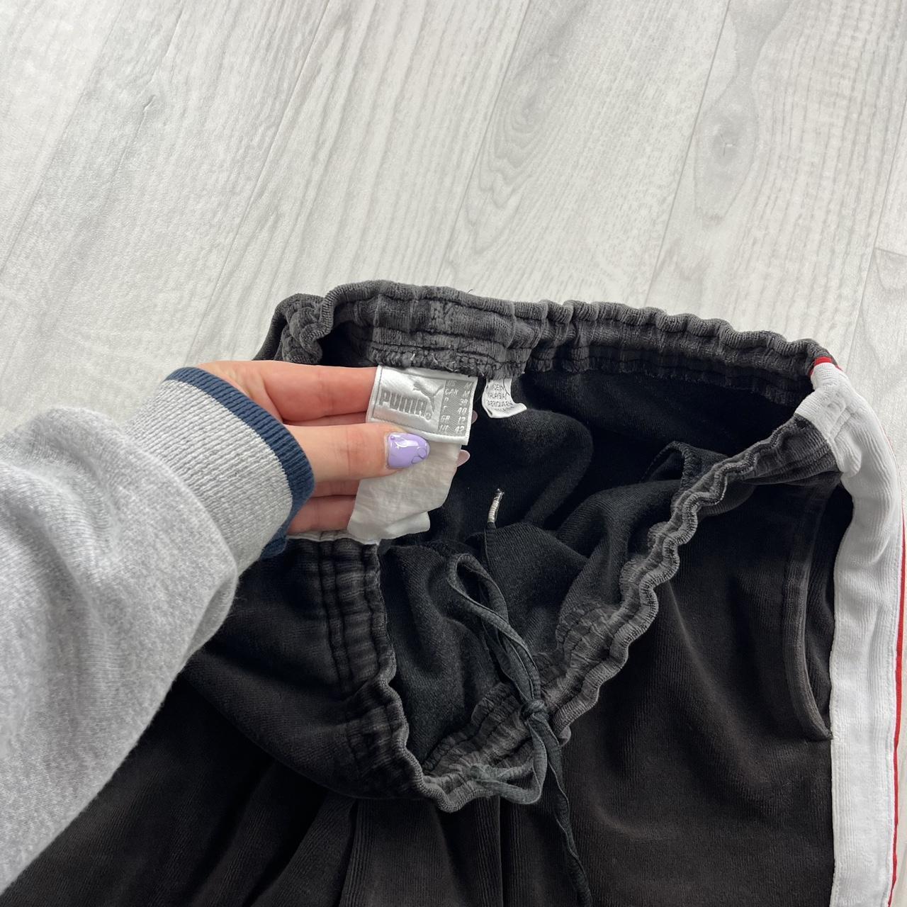VINTAGE Y2K PUMA LOW RISE VELOUR TRACKSUIT BOTTOMS BROWN