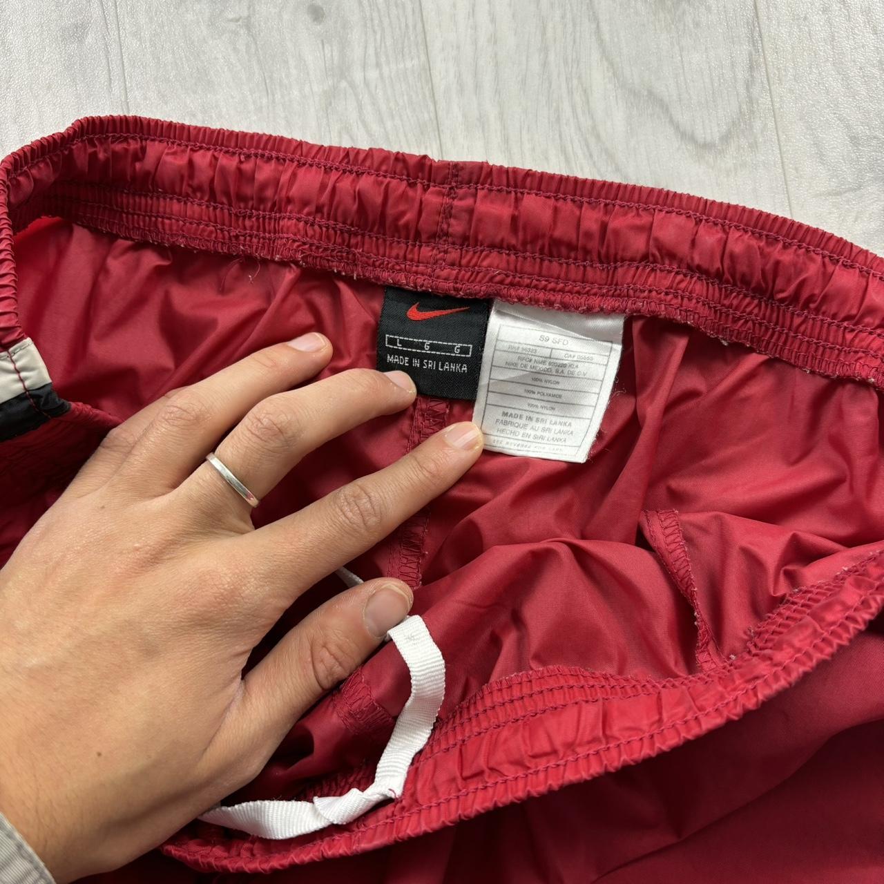 VINTAGE Y2K NIKE BAGGY TRACKSUIT BOTTOMS RED