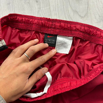 VINTAGE Y2K NIKE BAGGY TRACKSUIT BOTTOMS RED