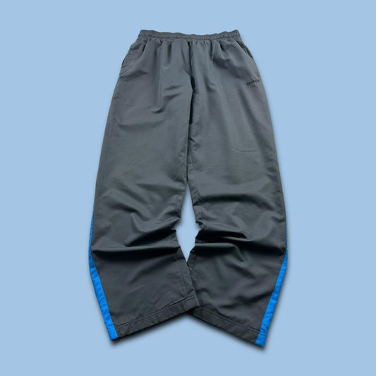 VINTAGE Y2K REEBOK BAGGY TRACKSUIT BOTTOMS CHARCOAL GREY