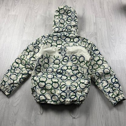 VINTAGE 00s O’NEILL GRAPHIC TECHNICAL HEAVY JACKET CREAM
