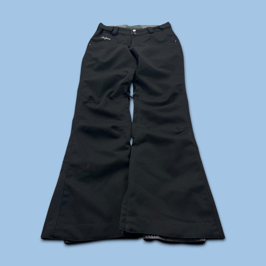 VINTAGE Y2K SURFANIC LOW RISE SKI PANTS SALOPETTES BLACK