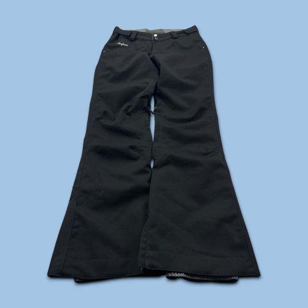 VINTAGE Y2K SURFANIC LOW RISE SKI PANTS SALOPETTES BLACK