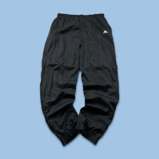VINTAGE 90s ADIDAS BAGGY TRACKSUIT BOTTOMS BLACK