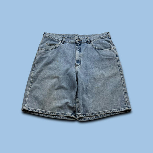 VINTAGE Y2K LEE BAGGY JORTS LIGHT BLUE