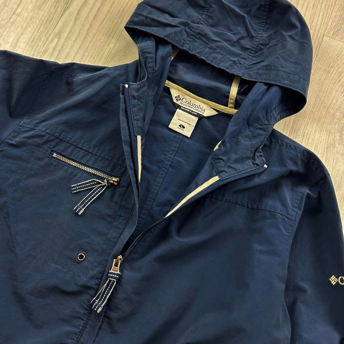 VINTAGE Y2K COLUMBIA TECHNICAL UTILITY JACKET NAVY