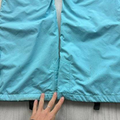 VINTAGE Y2K TRESSPASS FLARED SKI PANTS SALOPETTES LIGHT BLUE