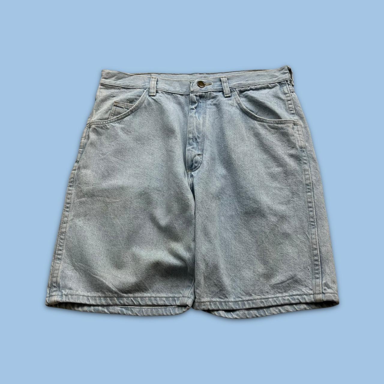 VINTAGE 00s WRANGLER BAGGY LOOSE JORTS BLUE