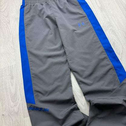 VINTAGE Y2K UNDER ARMOUR BAGGY TRACKSUIT BOTTOMS GREY