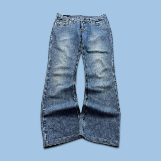 VINTAGE Y2K LEE LOW RISE BOOTCUT JEANS BLUE