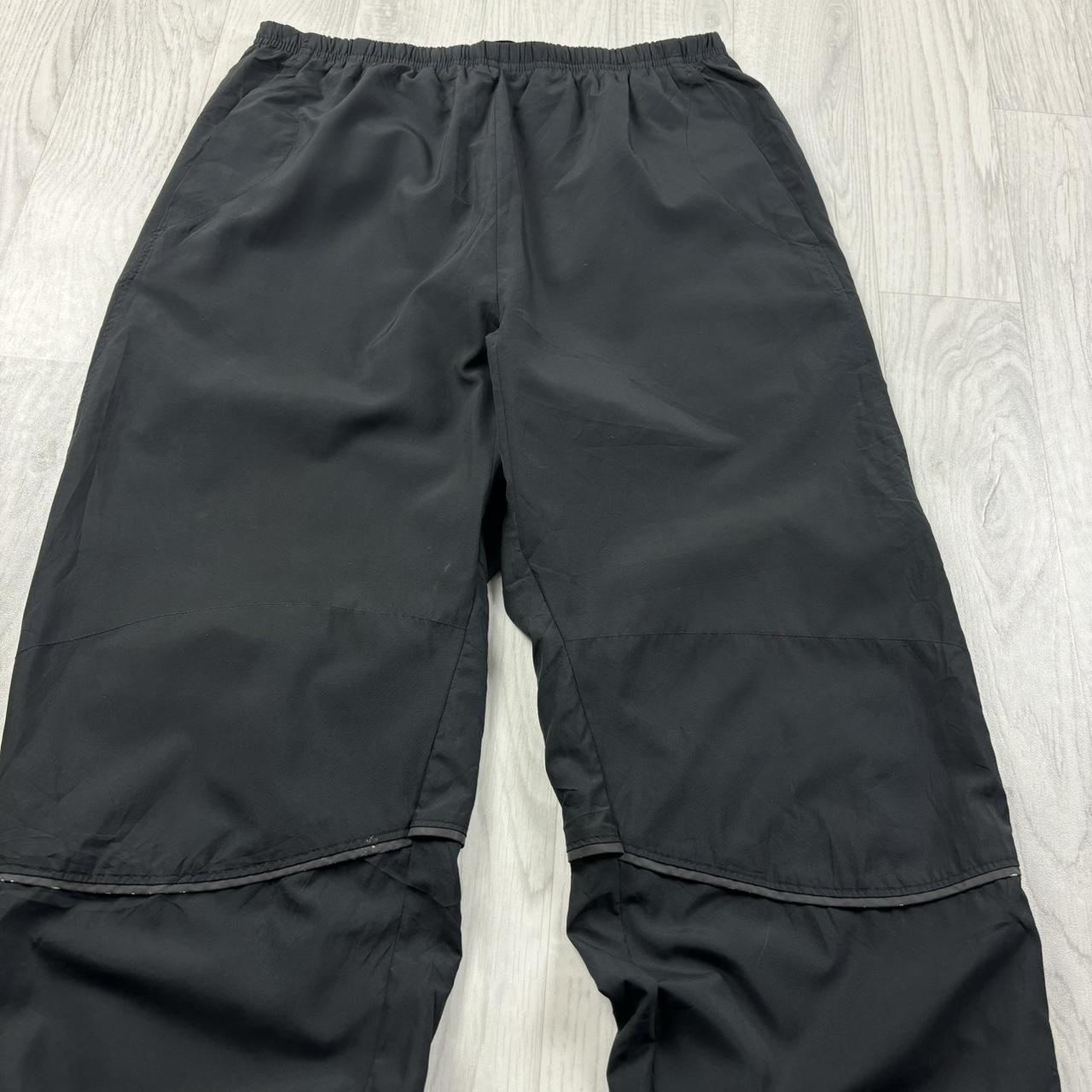 VINTAGE Y2K NIKE STRAIGHT LEG BAGGY TRACKSUIT BOTTOMS BLACK