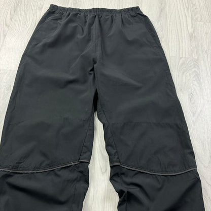 VINTAGE Y2K NIKE STRAIGHT LEG BAGGY TRACKSUIT BOTTOMS BLACK
