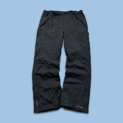 VINTAGE Y2K TRESSPASS BAGGY SKI PANTS SALOPETTES BLACK