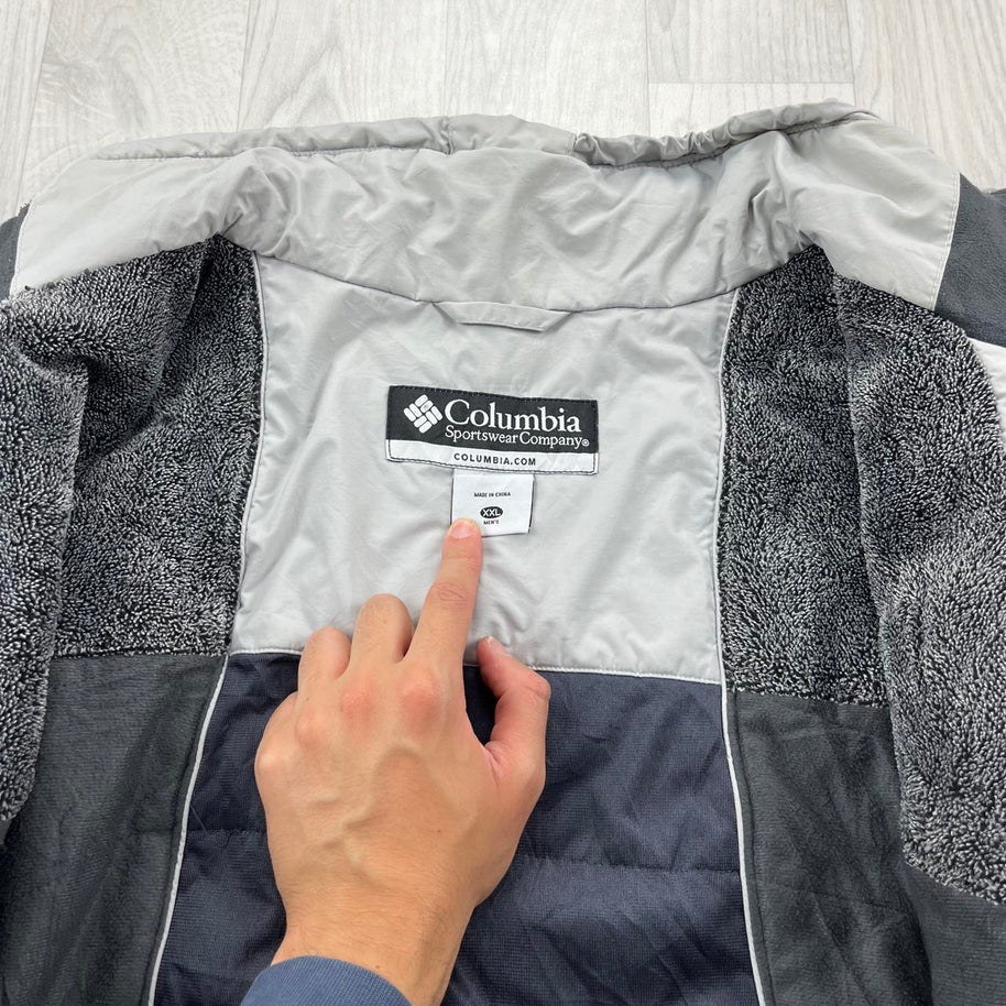 VINTAGE Y2K COLUMBIA TECHNICAL SKI JACKET GREY / RED
