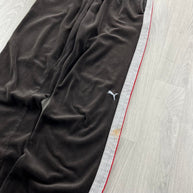 VINTAGE Y2K PUMA LOW RISE VELOUR TRACKSUIT BOTTOMS BROWN