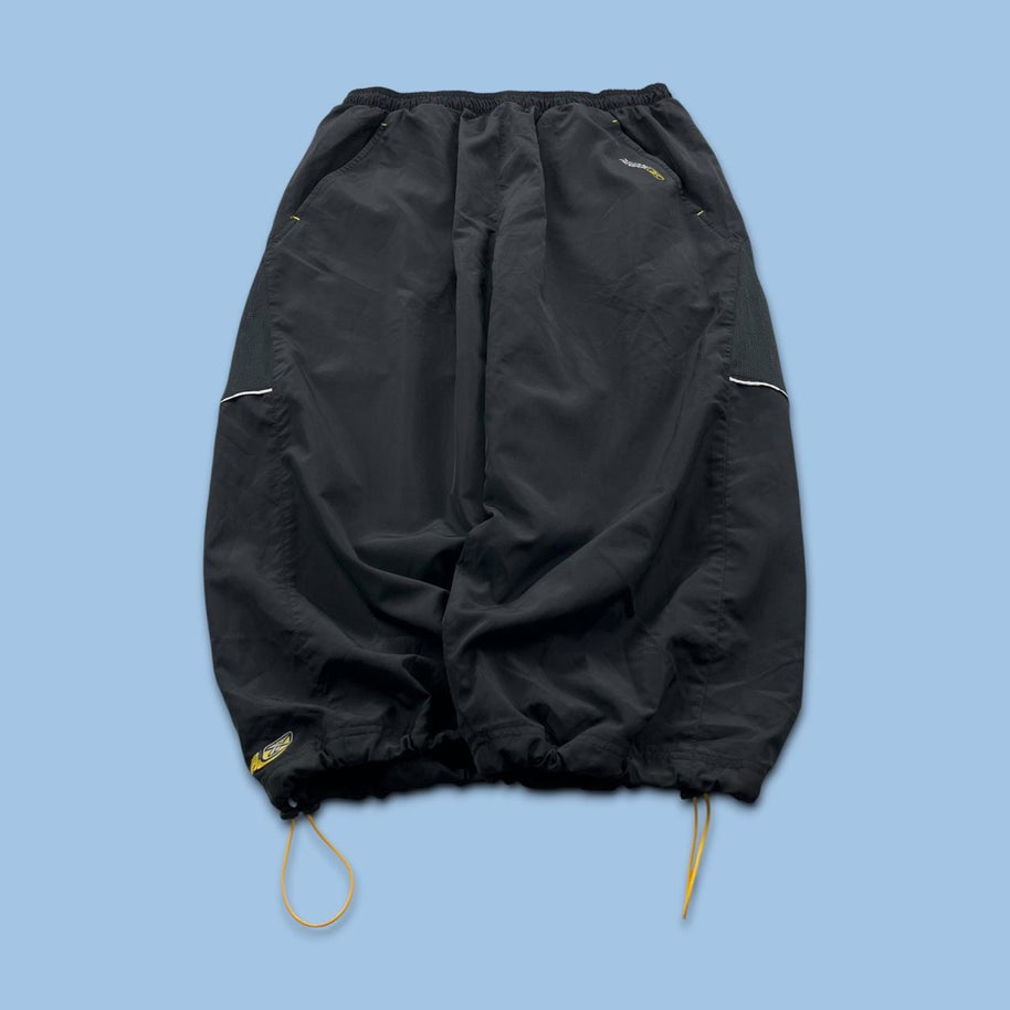 VINTAGE Y2K REEBOK BAGGY TECHNICAL CAPRIS BOTTOMS BLACK