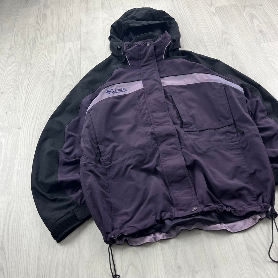 VINTAGE Y2K COLUMBIA TECHNICAL UTILITY SKI JACKET PURPLE