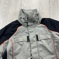 VINTAGE Y2K COLUMBIA UTILITY SKI JACKET GREY BLACK