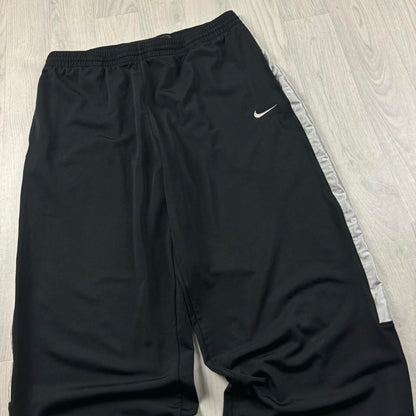 VINTAGE Y2K NIKE BASKETBALL BAGGY TRACKSUIT BOTTOMS BLACK