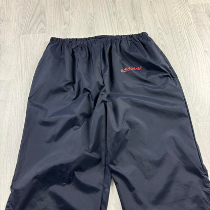 VINTAGE 90s ADIDAS BAGGY TRACKSUIT BOTTOMS NAVY