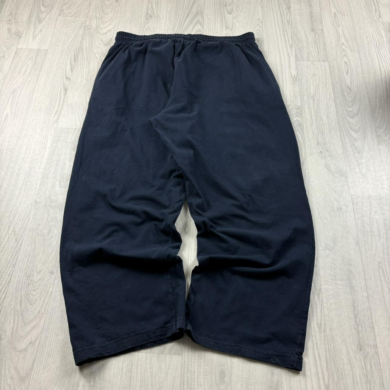 VINTAGE 00s CHAMPION WIDE LEG LIGHTWEIGHT SWEATPANTS NAVY