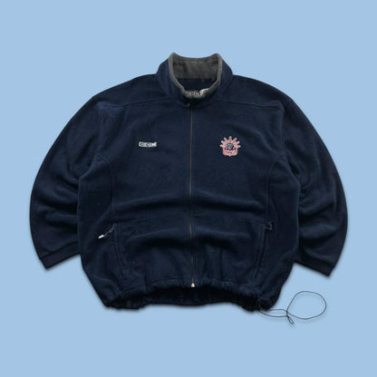 VINTAGE Y2K NHL CCM ZIP UP FLEECE NAVY