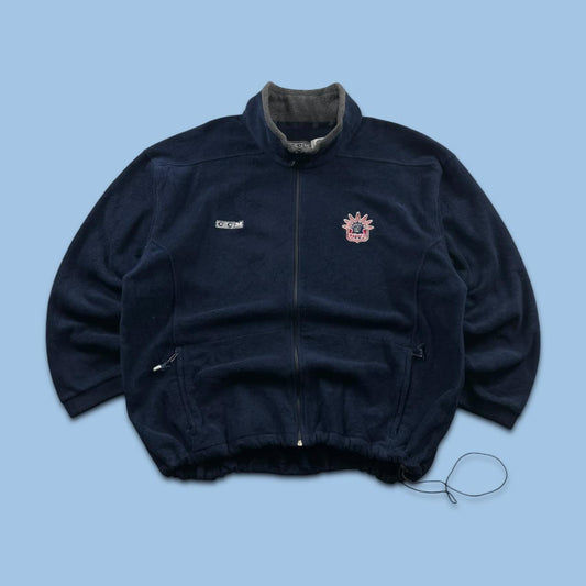 VINTAGE Y2K NHL CCM ZIP UP FLEECE NAVY