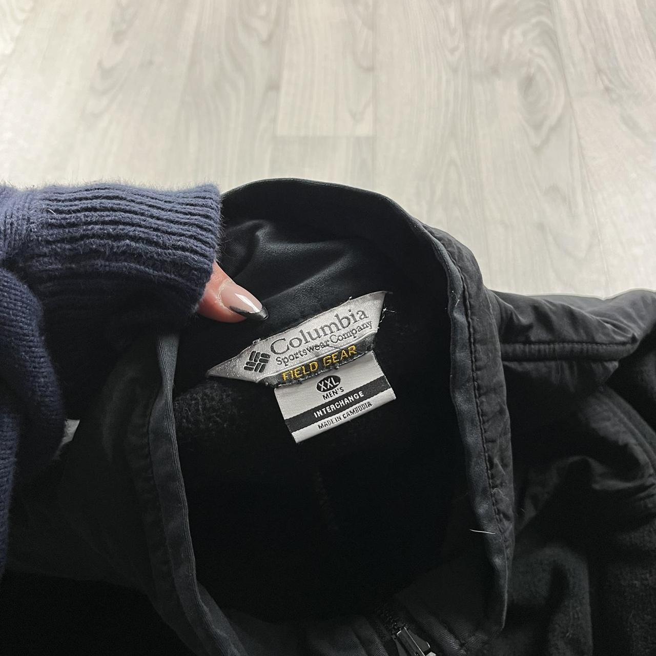 VINTAGE Y2K COLUMBIA ZIP UP TECHNICAL FLEECE BLACK