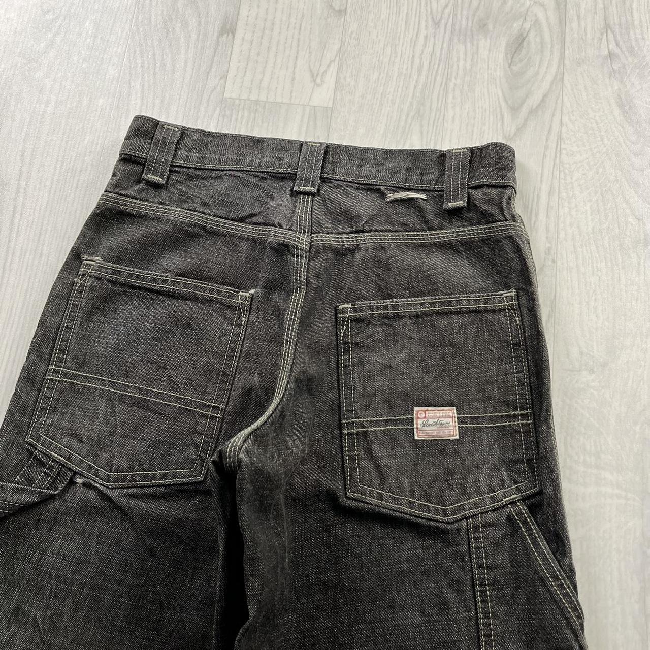 VINTAGE LEVIS STRAIGHT LEG CARPENTER JEANS FADED BLACK