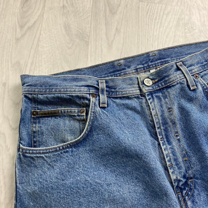 VINTAGE CALVIN KLEIN BAGGY LOOSE SKATER HIP HOP JORTS BLUE (34w)