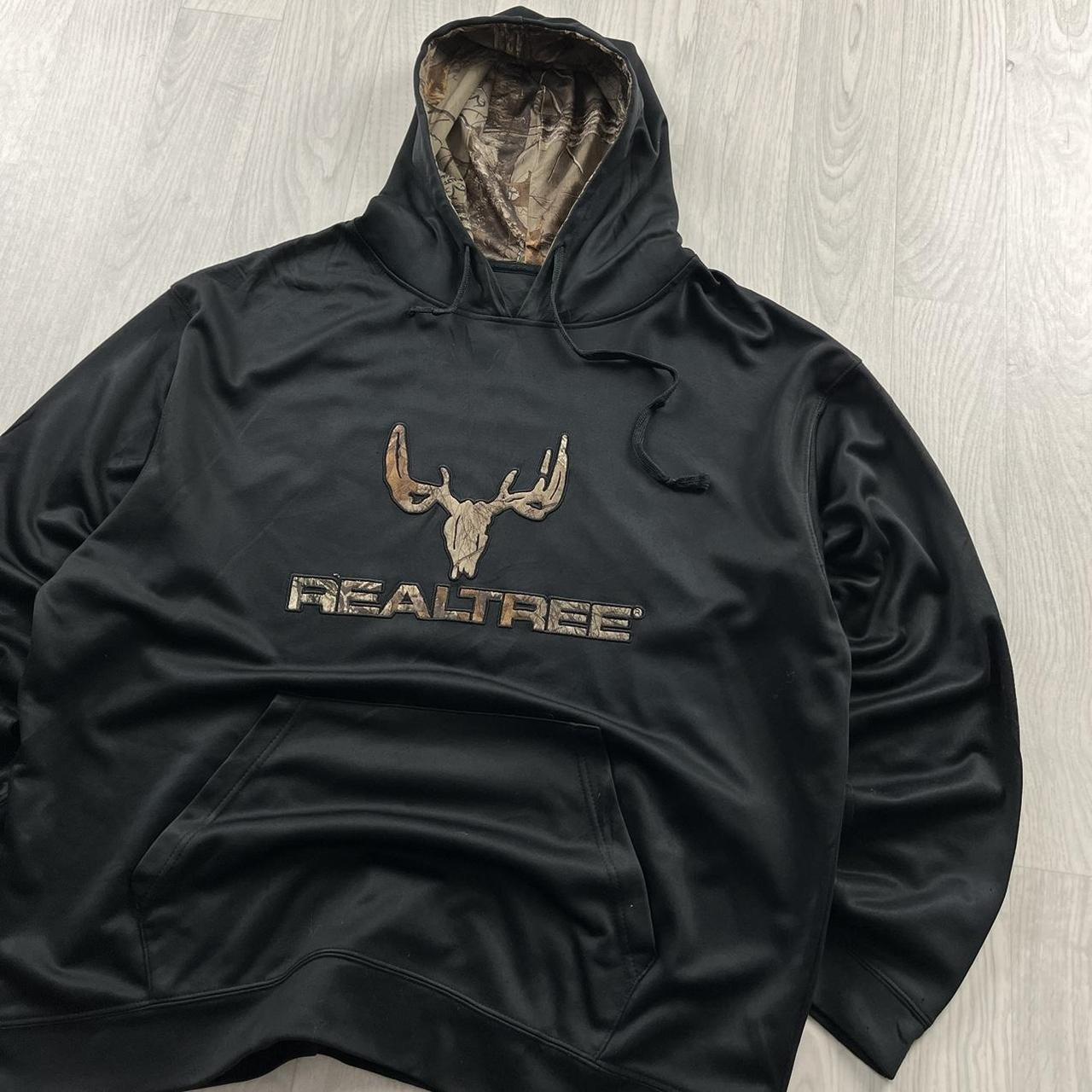 VINTAGE REALTREE HOODIE CAMO BLACK