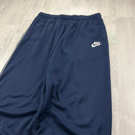 VINTAGE Y2K NIKE BAGGY WIDE LEG TRACKSUIT BOTTOMS NAVY