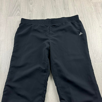VINTAGE Y2K ADIDAS LOW RISE BAGGY TRACKSUIT BOTTOMS NAVY
