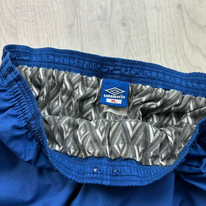 VINTAGE 90s UMBRO BAGGY TRACKSUIT BOTTOMS BLUE