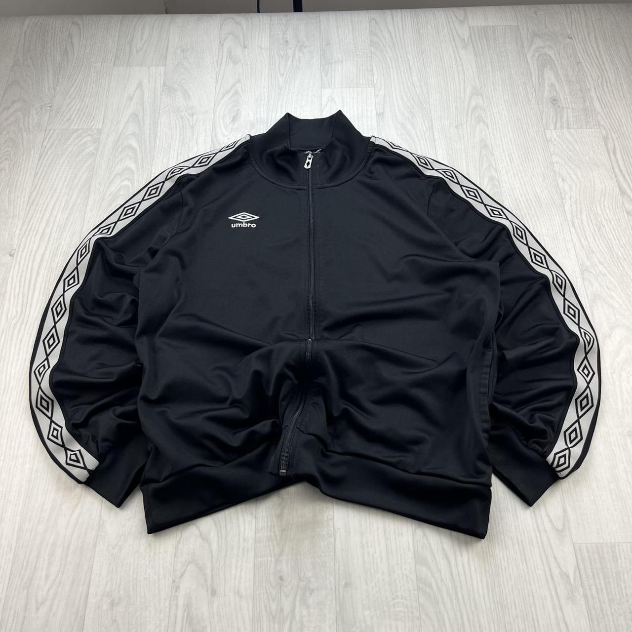 VINTAGE Y2K UMBRO ZIP UP TRACK JACKET BLACK