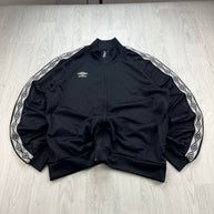 VINTAGE Y2K UMBRO ZIP UP TRACK JACKET BLACK