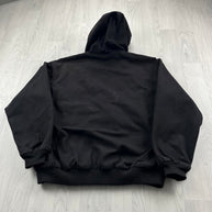 VINTAGE Y2K JEEP WORKWEAR HOODED BOMBER JACKET BLACK