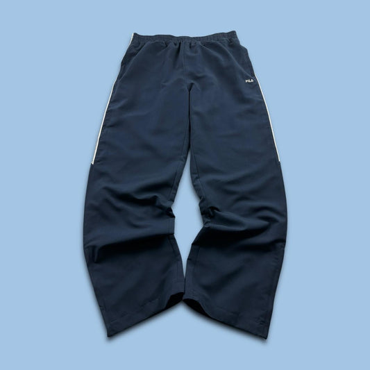 VINTAGE Y2K FILA BAGGY TRACKSUIT BOTTOMS NAVY