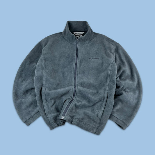 VINTAGE Y2K COLUMBIA ZIP UP FLEECE GREY