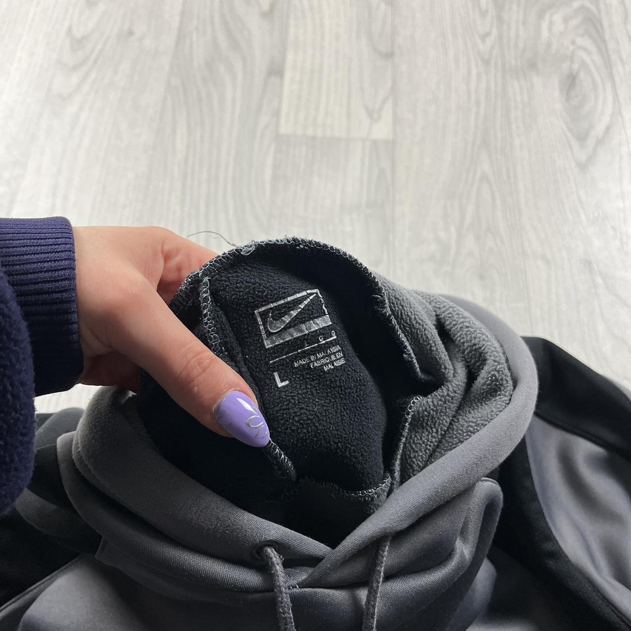 VINTAGE Y2K NIKE HOODIE GREY BLACK
