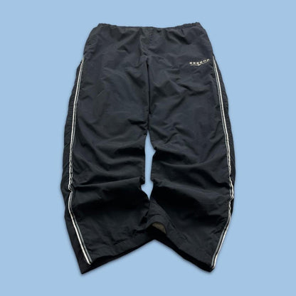VINTAGE Y2K REEBOK BAGGY TRACKSUIT BOTTOMS BLACK