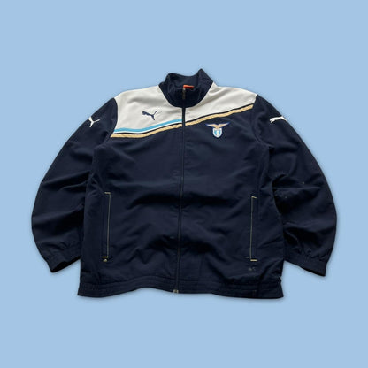 VINTAGE Y2K PUMA LAZIO WINDBREAKER TRACK JACKET NAVY