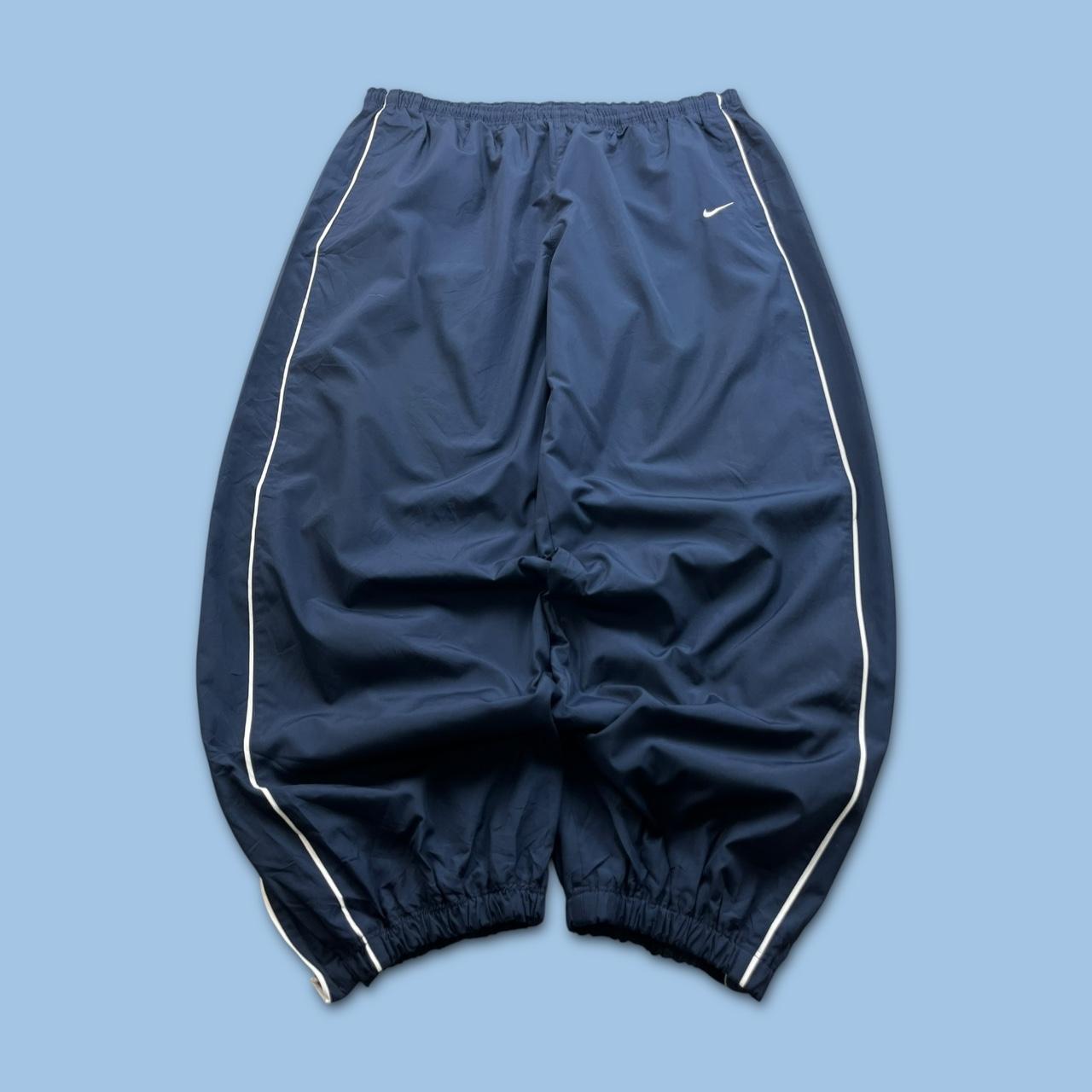 VINTAGE Y2K NIKE BAGGY TRACKSUIT BOTTOMS NAVY