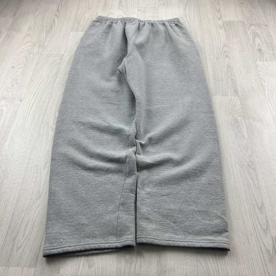 VINTAGE Y2K RUSSELL ATHLETIC BLANK BAGGY COTTON SWEATPANTS GREY
