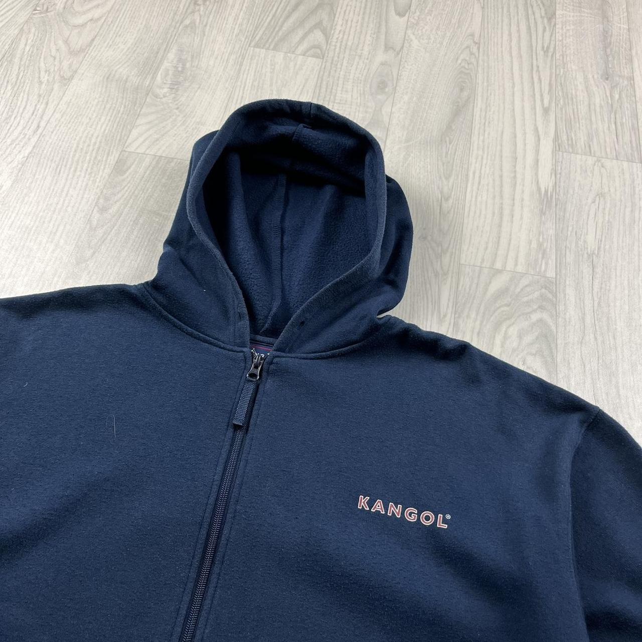 VINTAGE Y2K KANGOL ZIP HOODIE NAVY