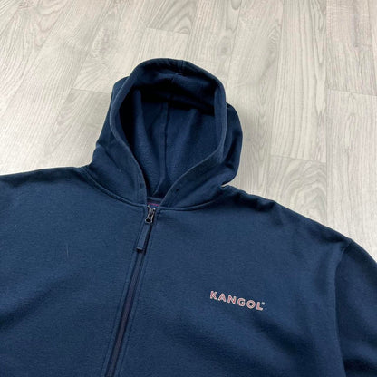 VINTAGE Y2K KANGOL ZIP HOODIE NAVY