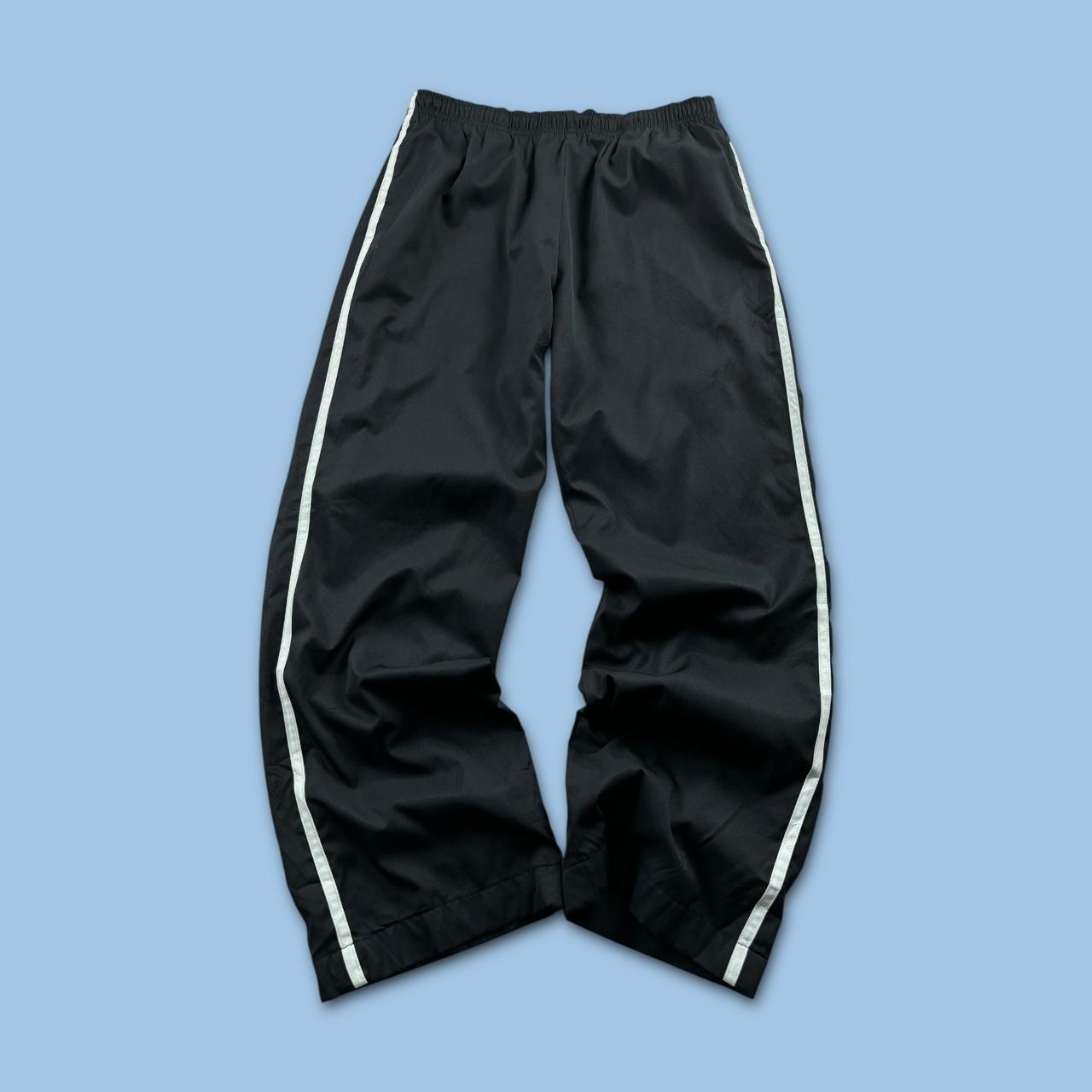 VINTAGE Y2K NIKE STRAIGHT LEG TRACKSUIT BOTTOMS BLACK